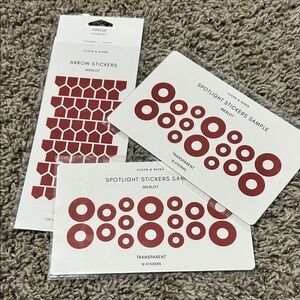 Cloth and Paper Merlot Arrow Sticker Set